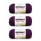 Bernat Super Value Mulberry Yarn - 3 Pack of 198g/7oz - Acrylic - 4 Medium (Worsted) - 426 Yards - Knitting/Crochet
